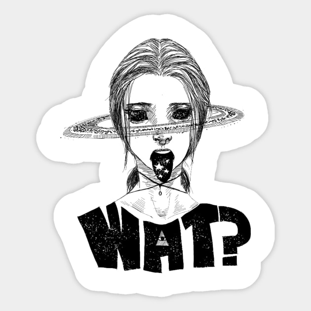 Spacegirl Illuminati Sticker by NeetScrewd